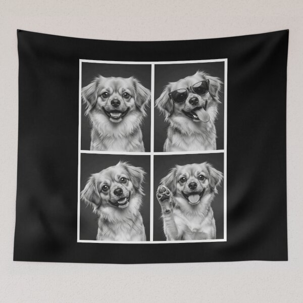 Item preview, Funny Tibetan Spaniel Selfie Photo Photobooth Dog Lover designed and sold by dian-rody-crest.