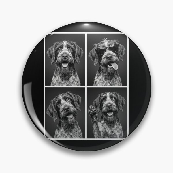 Item preview, Funny Wirehaired Pointing Griffon Selfie Photo Photobooth Dog Lover designed and sold by dian-rody-crest.