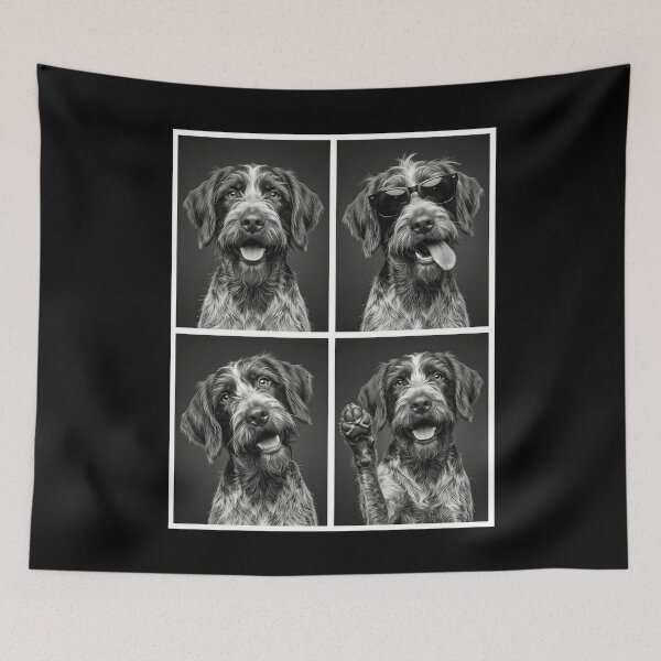 Item preview, Funny Wirehaired Pointing Griffon Selfie Photo Photobooth Dog Lover designed and sold by dian-rody-crest.