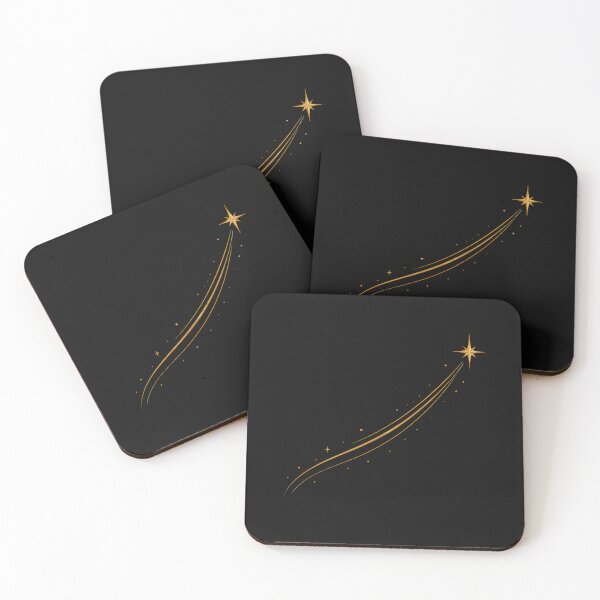 Item preview, Wish Upon a Star | Golden Shooting Star Celestial Design designed and sold by CalmMandala.
