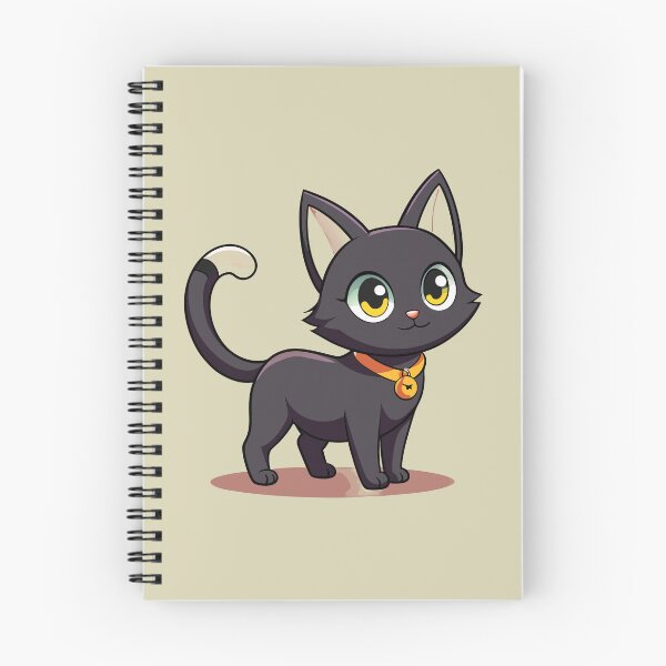 Item preview, Cute Bombay Cat Kawaii Black Cat Illustration designed and sold by Mousy17.