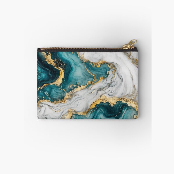 Item preview, Zen Marble and Gold Fluid Art Abstract Painting designed and sold by teemix.