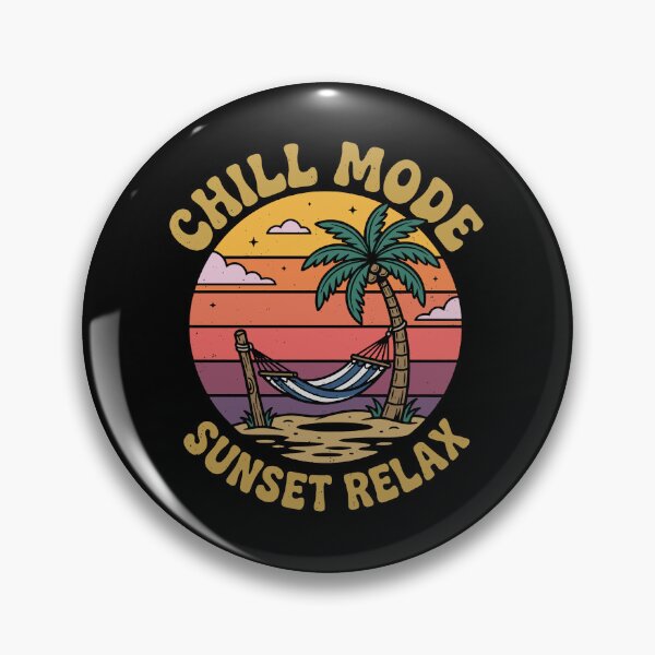 Item preview, Chill Mode Sunset Relax designed and sold by PeachMelodyShop.