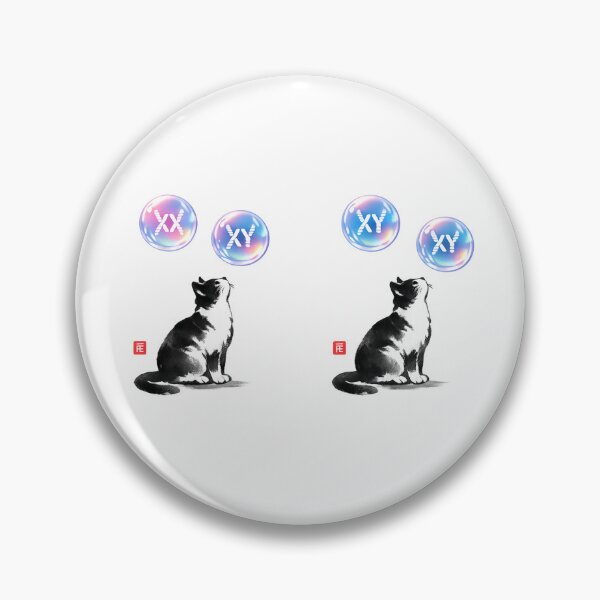 Item preview, Zen Cat Holographic Bubble XX XY designed and sold by teemix.
