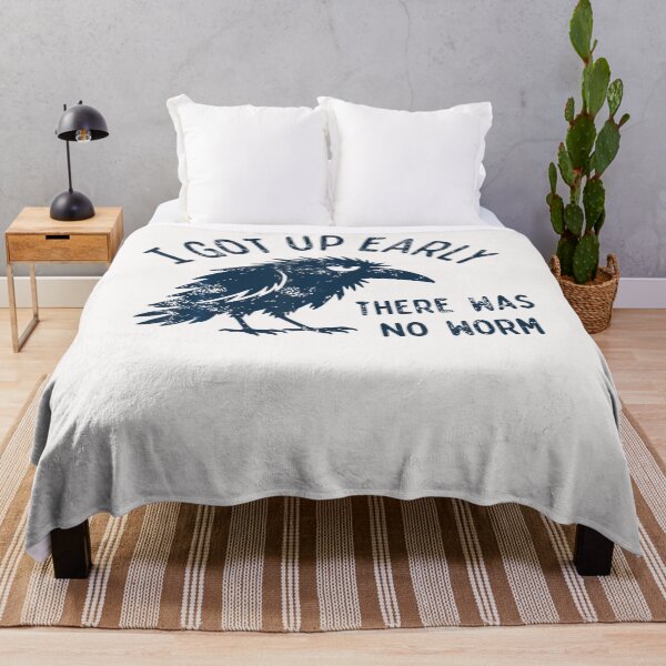 Item preview, I Got Up Early There Was No Worm Grumpy Raven designed and sold by JamesCrArt.