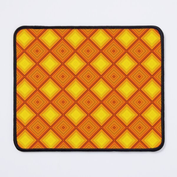 Item preview, 70s Sunset Gold Geometric Diamond Pattern designed and sold by whimsiqueer.