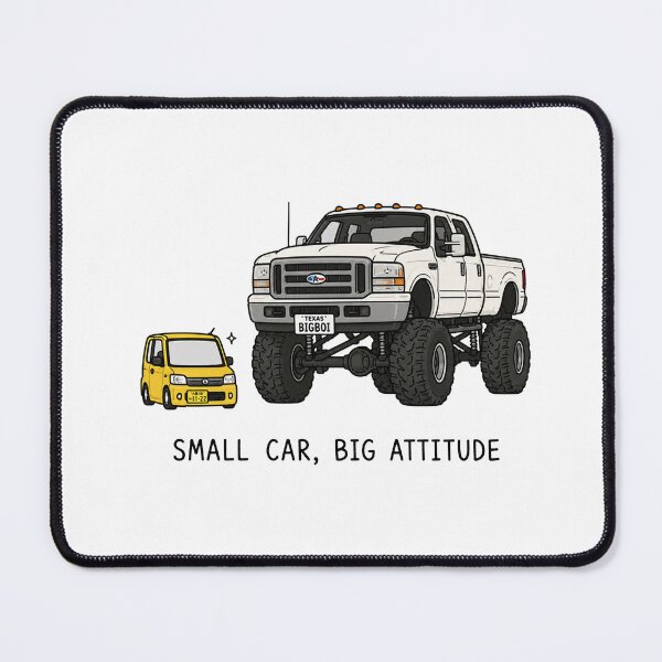 Item preview, Small Car, Big Attitude designed and sold by MonkiFlipp.