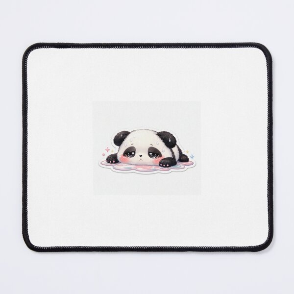 Item preview, Melting Panda Sticker Kawaii Funny Animal Meme for Tired Gen Z & Introverts designed and sold by CutePrintCorner.