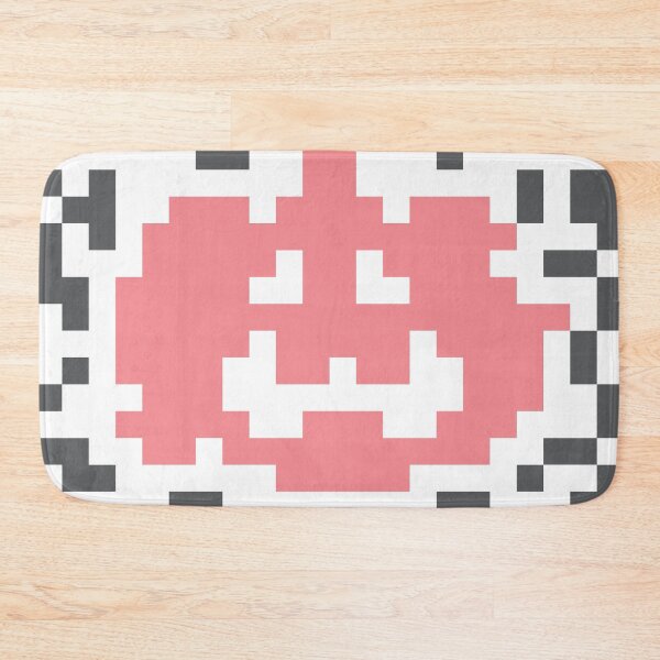 Artikelvorschau, Halloween rosa Pixel Bitmap Kürbis QR-Code entworfen und verkauft von storieslanguage.