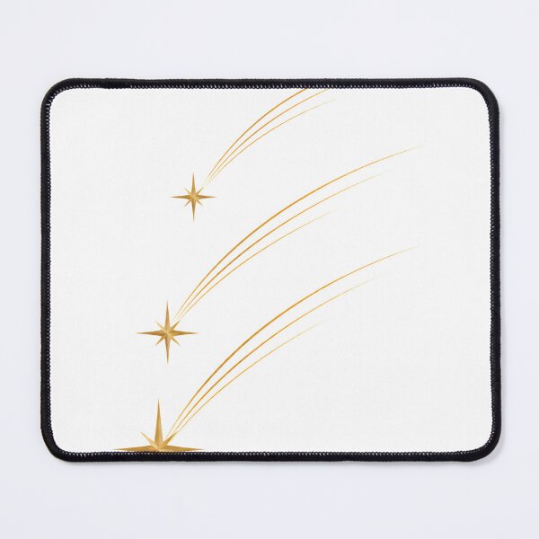 Item preview, Three Wishes | Three Golden Shooting Stars designed and sold by CalmMandala.