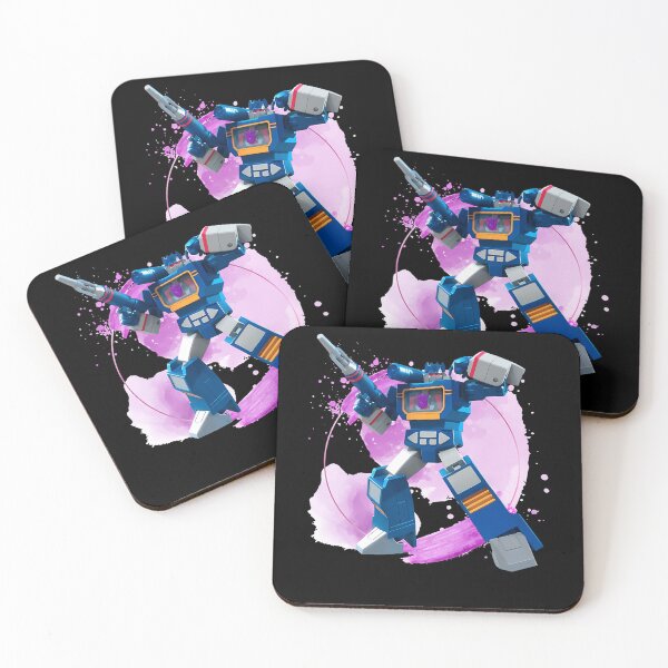 Item preview, Blue Decepticon Officer Standing On Watercolor Splash designed and sold by T Headz.