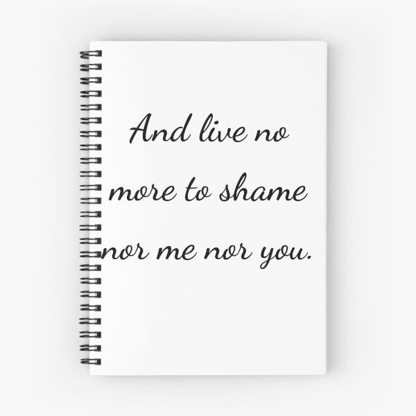 Item preview, “And live no more to shame nor me nor you.” - handwriting black designed and sold by ariksworld.