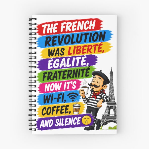 Item preview, The French Revolution Was Liberté,Égalité,Fraternité Now It's Wi-fi,Coffee,And Silence designed and sold by KLERIKSTORE.