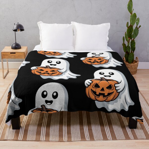 Item preview, Ghost Holding Pumpkin Halloween designed and sold by Horizon-Design.