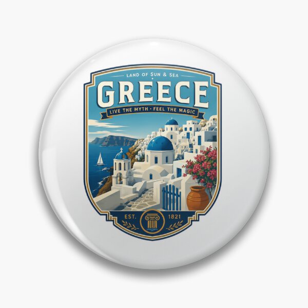 Item preview, Greece Land Of Sun & Sea Live The Myth Feel The Magic Est. 1821 Greek Travel Vacation Souvenir designed and sold by Simsimah26Parks.