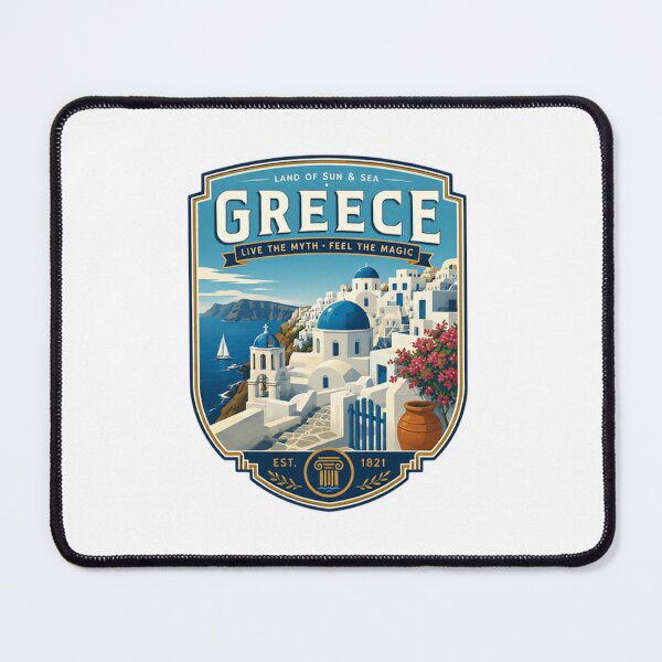 Item preview, Greece Land Of Sun & Sea Live The Myth Feel The Magic Est. 1821 Greek Travel Vacation Souvenir designed and sold by Simsimah26Parks.