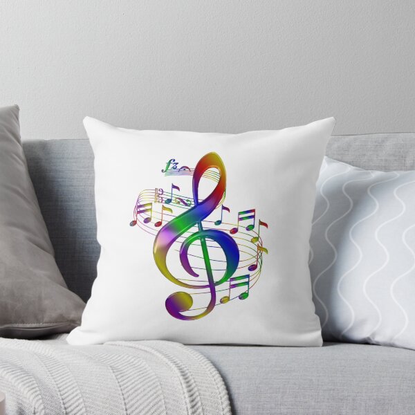 Item preview, colorful treble clef with music notes designed and sold by JoseAntonio23.
