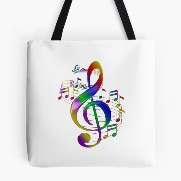 Item preview, colorful treble clef with music notes designed and sold by JoseAntonio23.