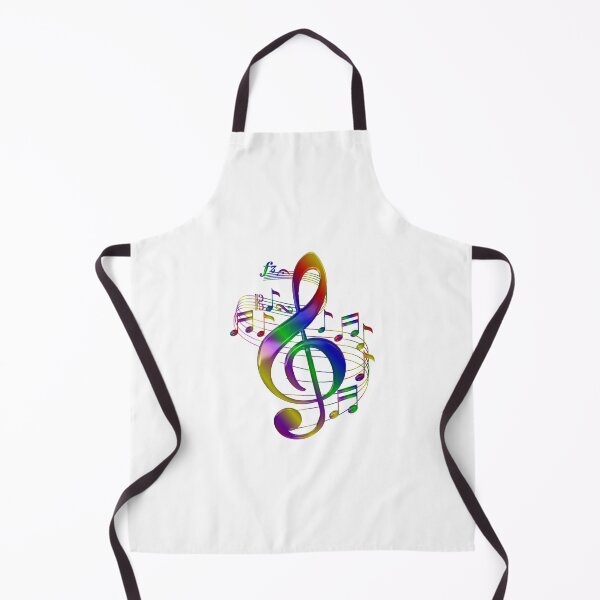 Item preview, colorful treble clef with music notes designed and sold by JoseAntonio23.