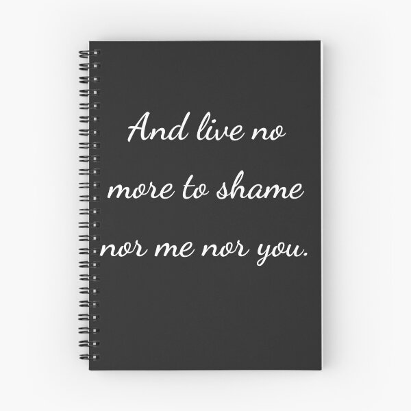 Item preview, “And live no more to shame nor me nor you.” - handwriting white designed and sold by ariksworld.