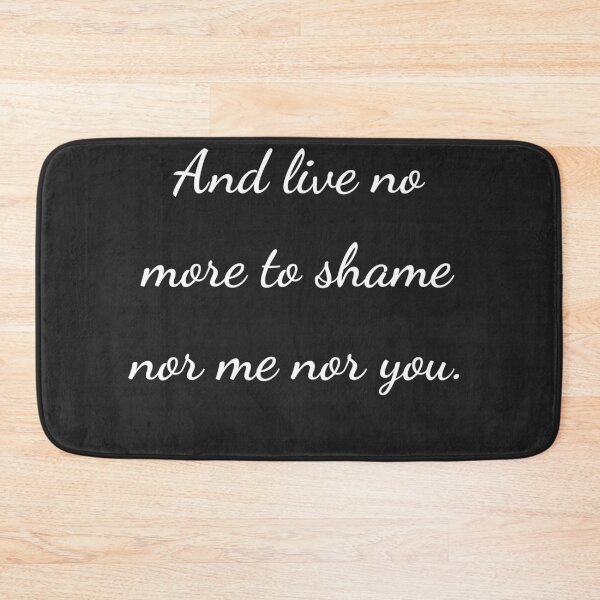 Item preview, “And live no more to shame nor me nor you.” - handwriting white designed and sold by ariksworld.
