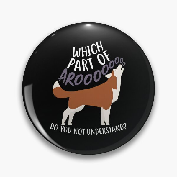Item preview, Funny Howling Husky Dog Arooo Quote Art designed and sold by SoyLamderma.