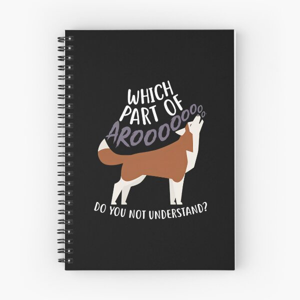 Item preview, Funny Howling Husky Dog Arooo Quote Art designed and sold by SoyLamderma.