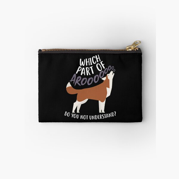 Item preview, Funny Howling Husky Dog Arooo Quote Art designed and sold by SoyLamderma.