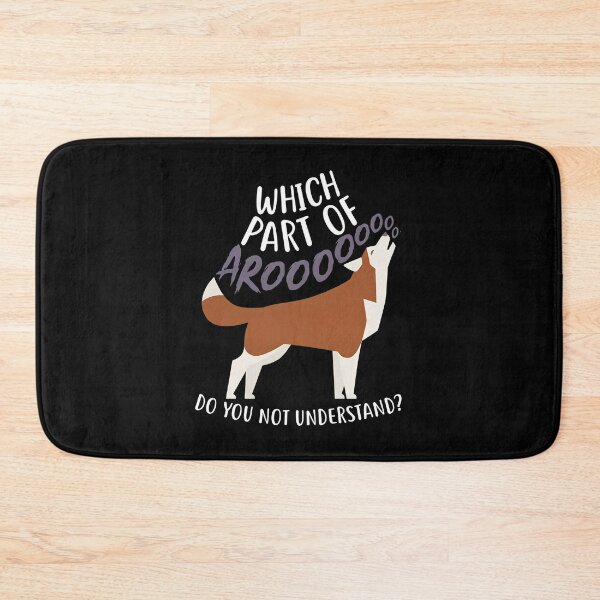 Item preview, Funny Howling Husky Dog Arooo Quote Art designed and sold by SoyLamderma.