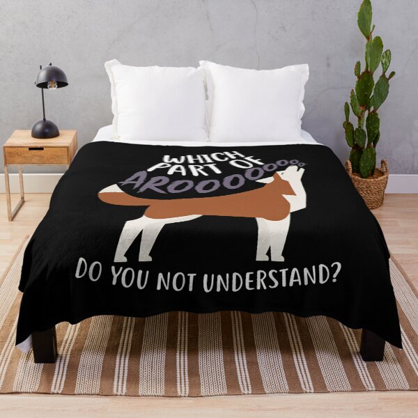Item preview, Funny Howling Husky Dog Arooo Quote Art designed and sold by SoyLamderma.