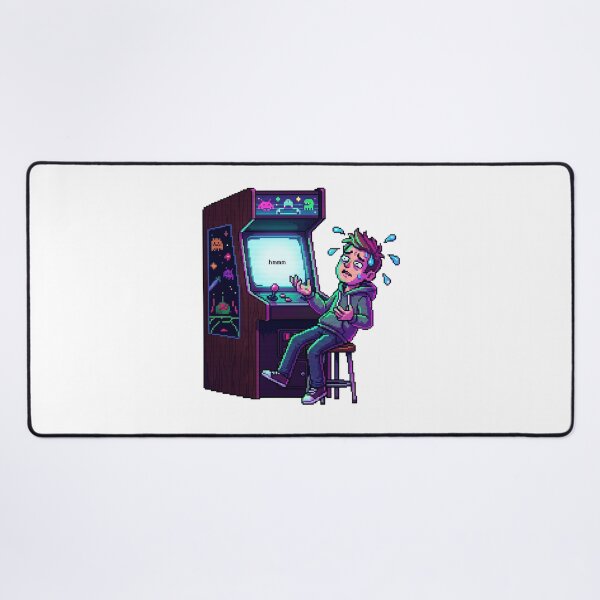 Item preview, Hmmm Meme Gamer Arcade Funny Video Game Reaction Thinking Meme T-Shirt Design designed and sold by pawsome purrfect.