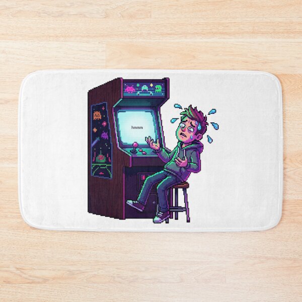 Item preview, Hmmm Meme Gamer Arcade Funny Video Game Reaction Thinking Meme T-Shirt Design designed and sold by pawsome purrfect.