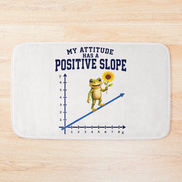 Item preview, Math Teacher Positive Slope Coordinate Plane Classroom Humor designed and sold by JamesCrArt.