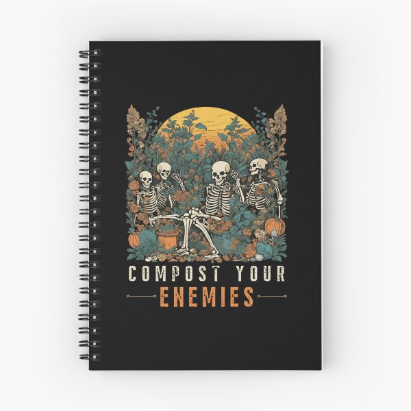 Item preview, compost your enemies funny skeleton gardening halloween designed and sold by JoseAntonio23.