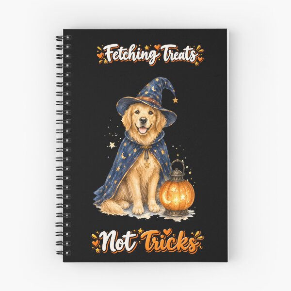Item preview, Halloween Golden Retriever Wizard Fetching Treats Not Tricks designed and sold by GryThunes.