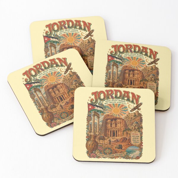 Item preview, Jordan Ancient Wonders Vintage Travel Poster designed and sold by Skyrocketz.