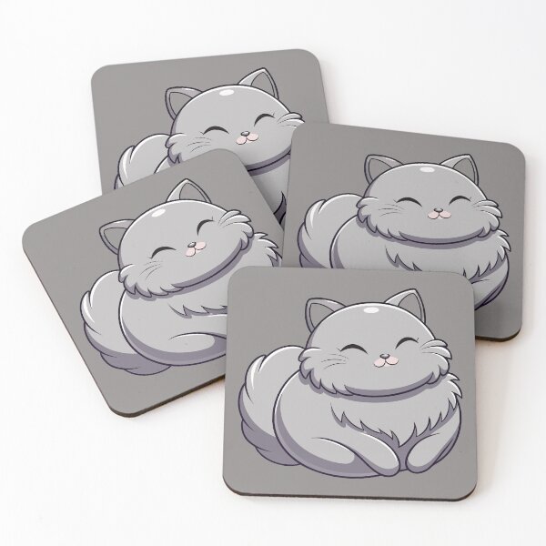 Item preview, Cute British Longhair Cat Kawaii Fluffy Kitty Illustration designed and sold by Mousy17.