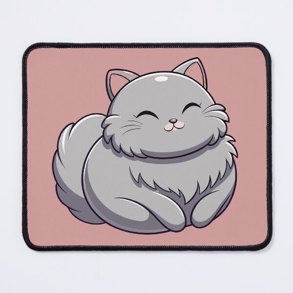 Item preview, Cute British Longhair Cat Kawaii Fluffy Kitty Illustration designed and sold by Mousy17.