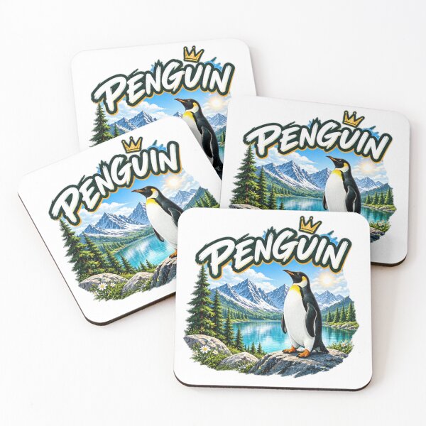 Item preview, King Penguin King of Nature Mountain Wilderness Graphic designed and sold by NeO² Studio.