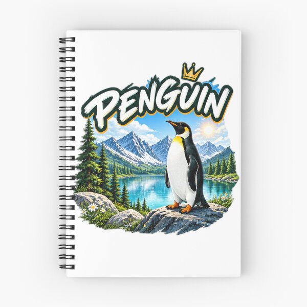 Item preview, King Penguin King of Nature Mountain Wilderness Graphic designed and sold by NeO² Studio.