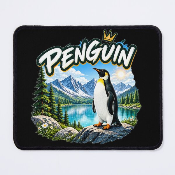 Item preview, King Penguin King of Nature Mountain Wilderness Graphic designed and sold by NeO² Studio.
