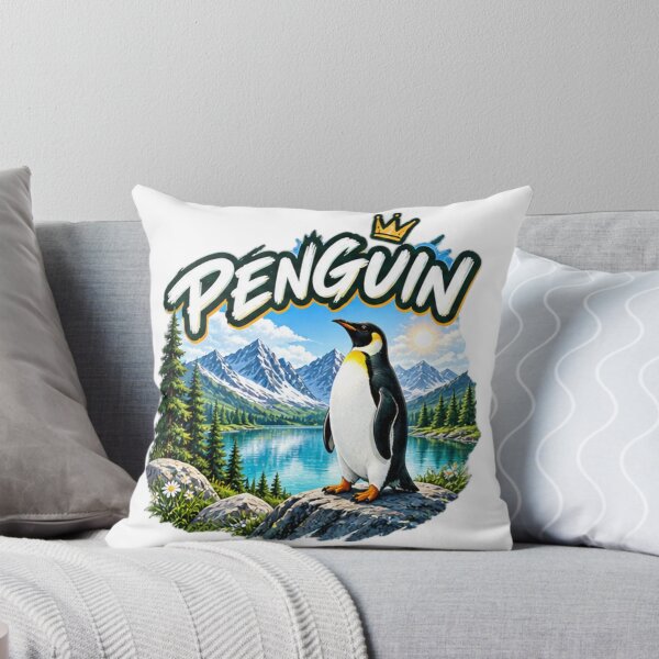Item preview, King Penguin King of Nature Mountain Wilderness Graphic designed and sold by NeO² Studio.