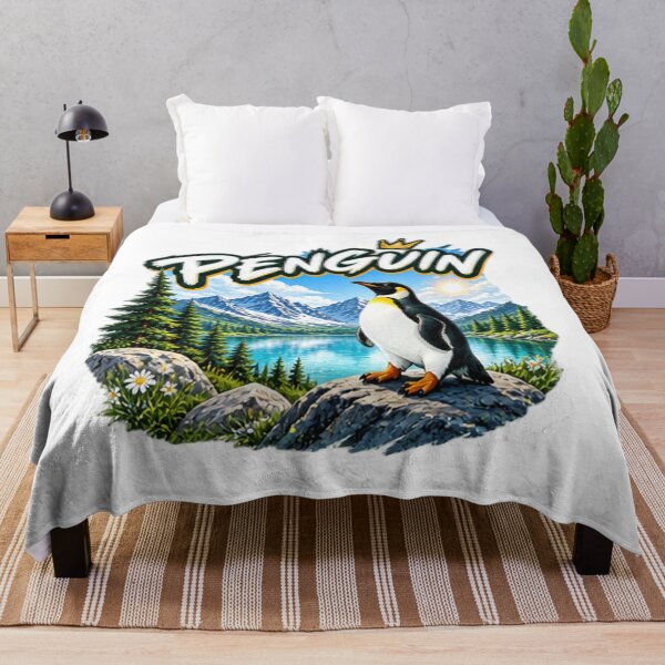 Item preview, King Penguin King of Nature Mountain Wilderness Graphic designed and sold by NeO² Studio.