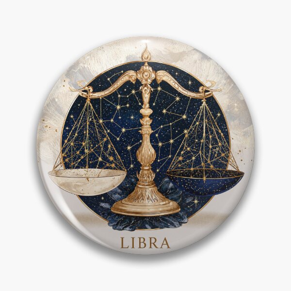 Item preview, Libra Zodiac Scales Celestial Astrology Art PNG designed and sold by MythicMood.