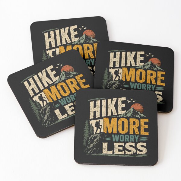 Item preview, Hike More Worry Less Hiking Outdoors Adventure Explorer Nature designed and sold by HumansStuck12.