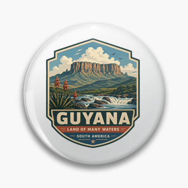 Item preview, Guyana Land Of Many Waters South America Guyanese Patriot Traveler Souvenir designed and sold by Simsimah26Parks.
