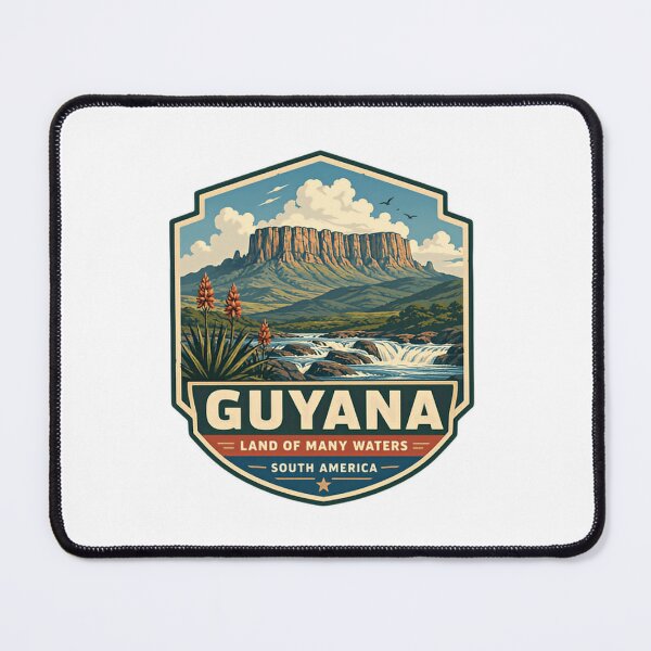 Item preview, Guyana Land Of Many Waters South America Guyanese Patriot Traveler Souvenir designed and sold by Simsimah26Parks.