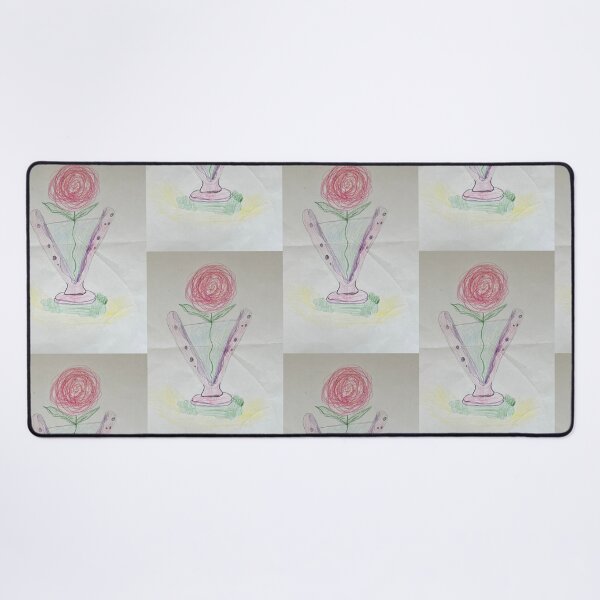 Item preview, Funny Letter V Rose Vase Monogram Character designed and sold by Julia9632.