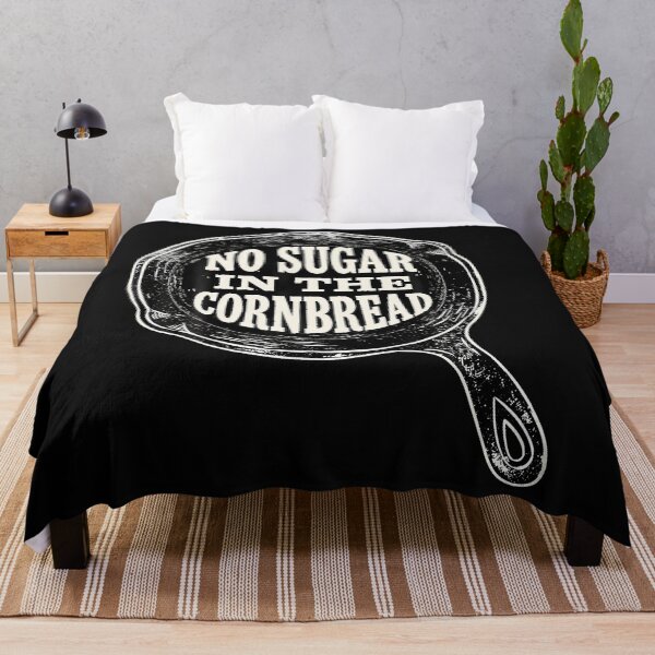 Item preview, No Sugar In Cornbread Cast Iron Skillet Southern designed and sold by JamesCrArt.