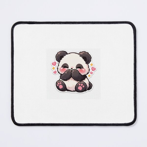 Item preview, Secret Laugh Panda Sticker Kawaii Funny Animal Reaction for Friends & Gen Z designed and sold by CutePrintCorner.